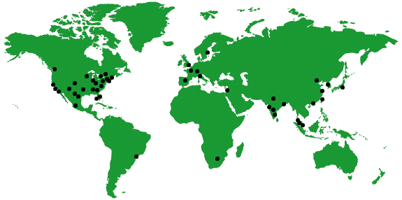 World Map Green